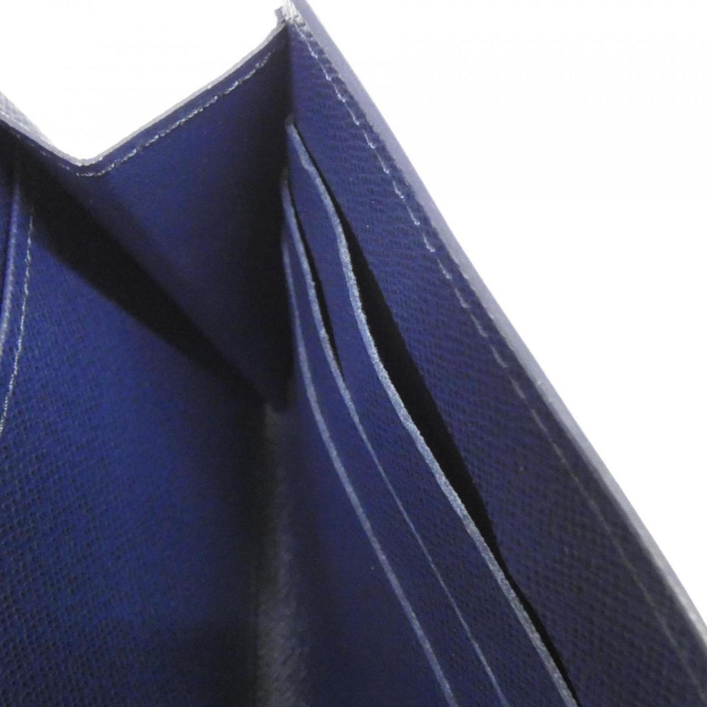 Louis Vuitton Indigo Leather Long Wallet (Bi-Fold) (Pre-Owned)