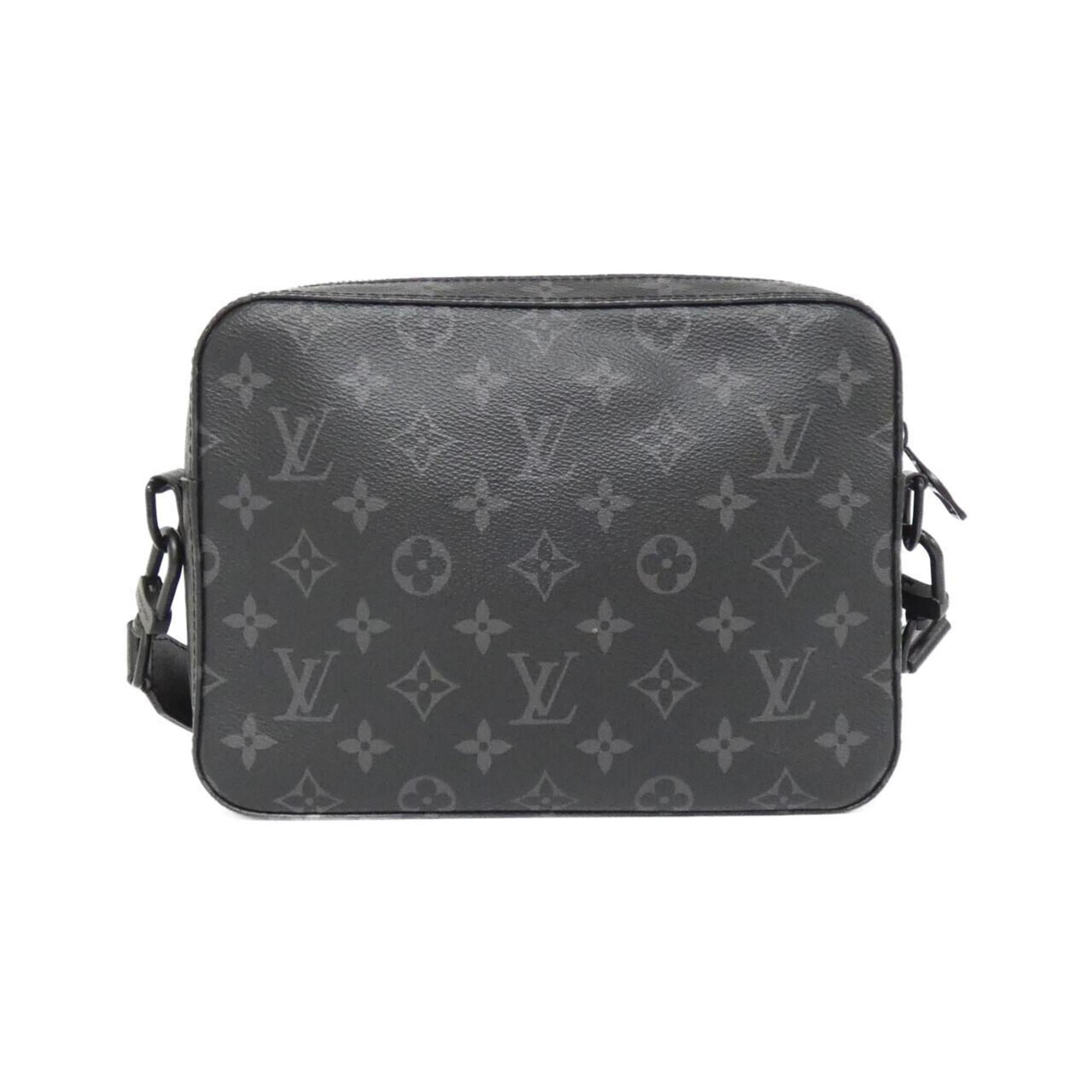 Louis Vuitton Black Coated Canvas Shoulder Bag (Pre-Owned)