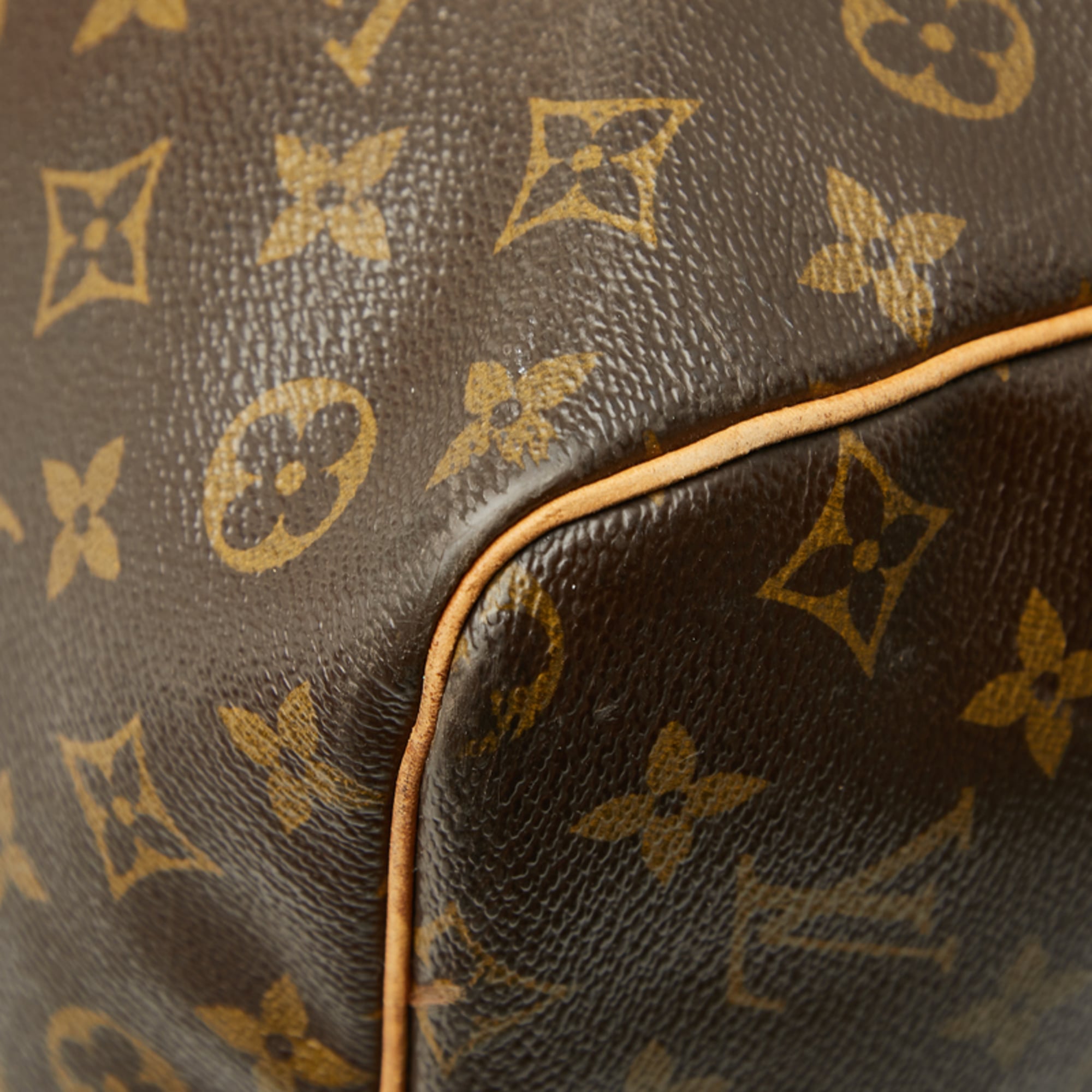 Louis Vuitton Monogram Brown Pvc Leather Boston Bag Shoulder Bag (Pre-Owned)