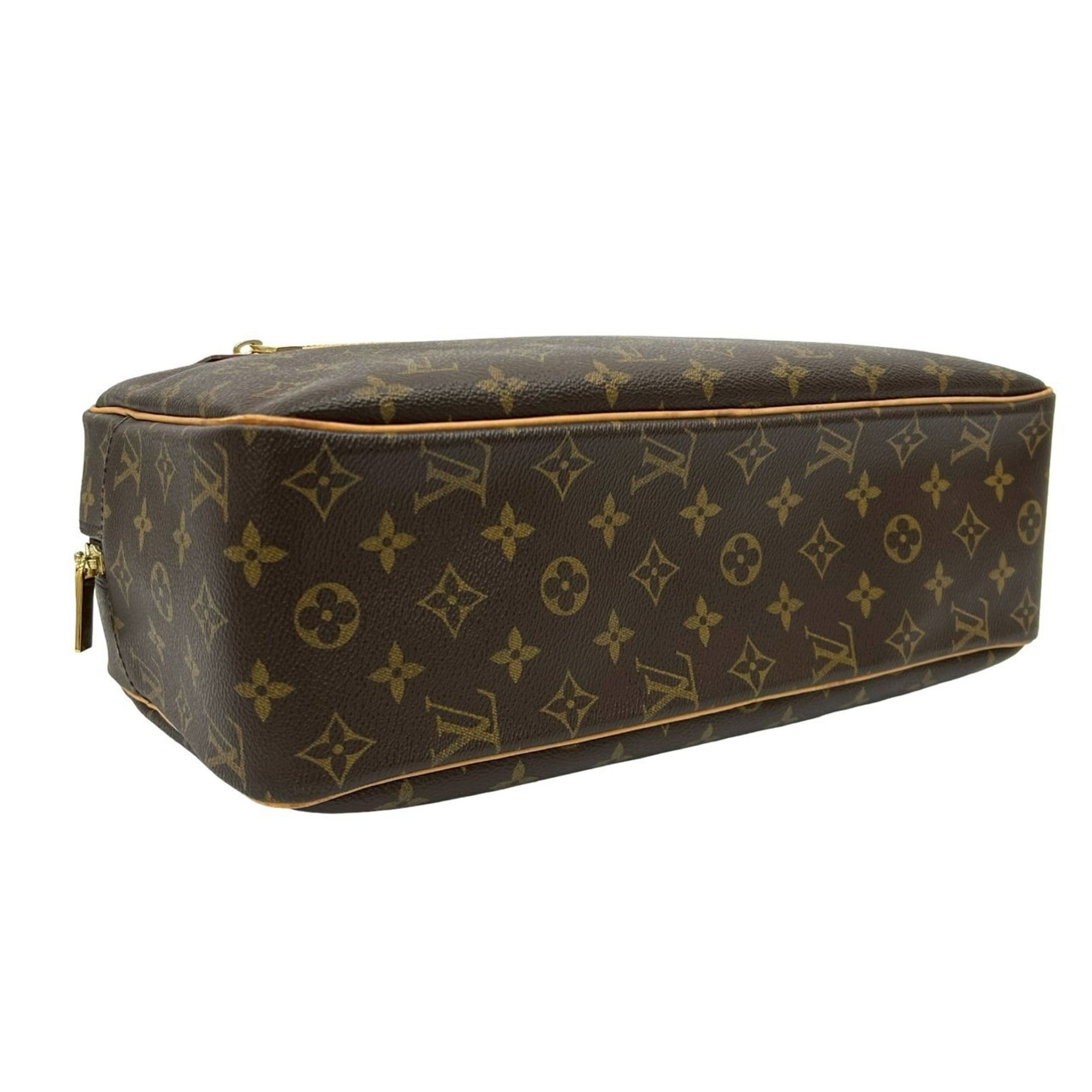 Louis Vuitton Brown Leather Pvc Shoulder Bag Tote Bag (Pre-Owned)
