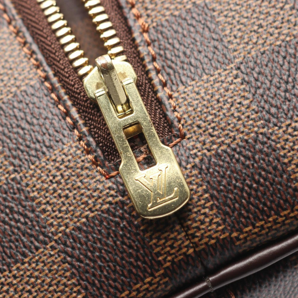 Louis Vuitton Brown Coated Canvas Leather Handbag (Pre-Owned)