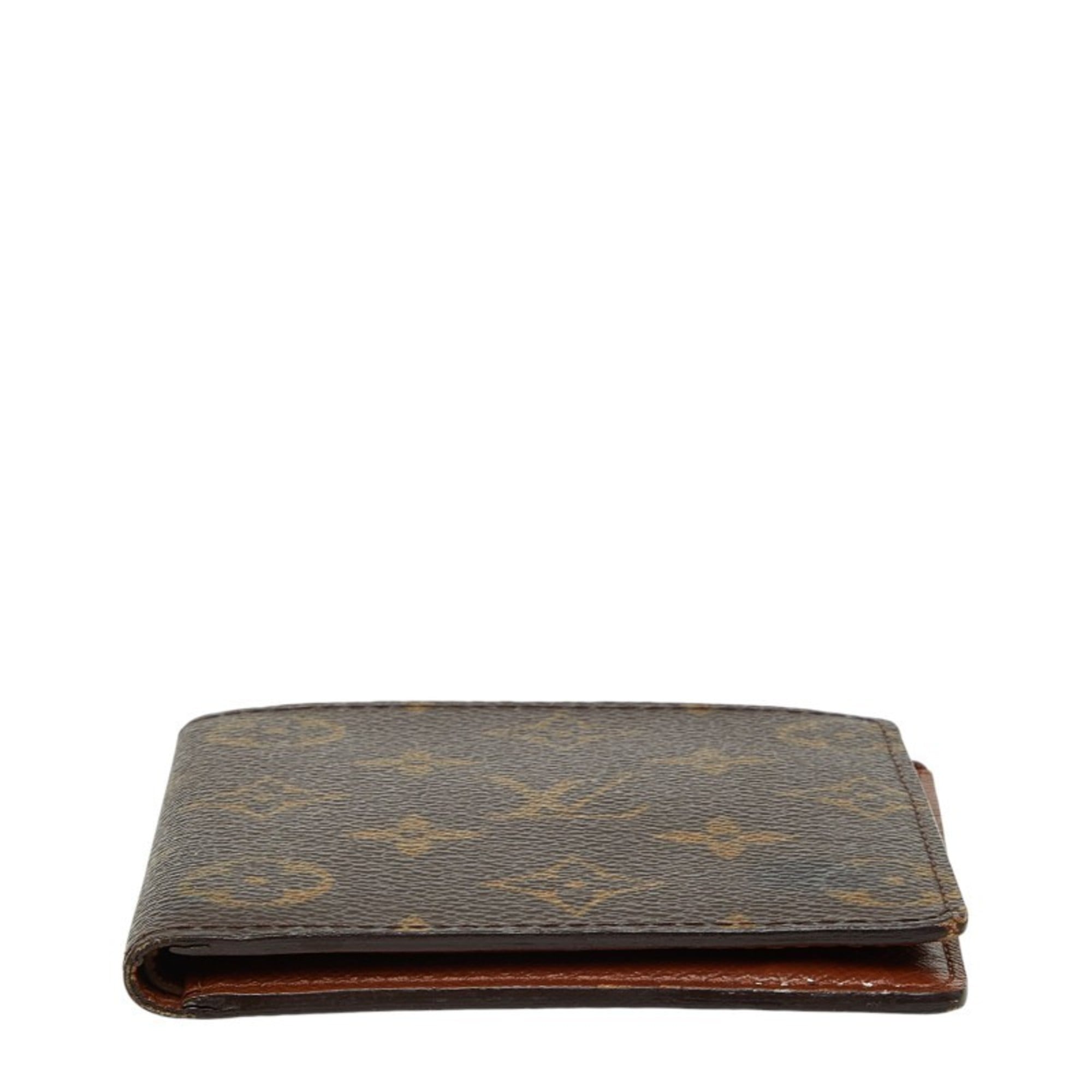 Louis Vuitton Brown Pvc Leather Bill Wallet (Bi-Fold) (Pre-Owned)