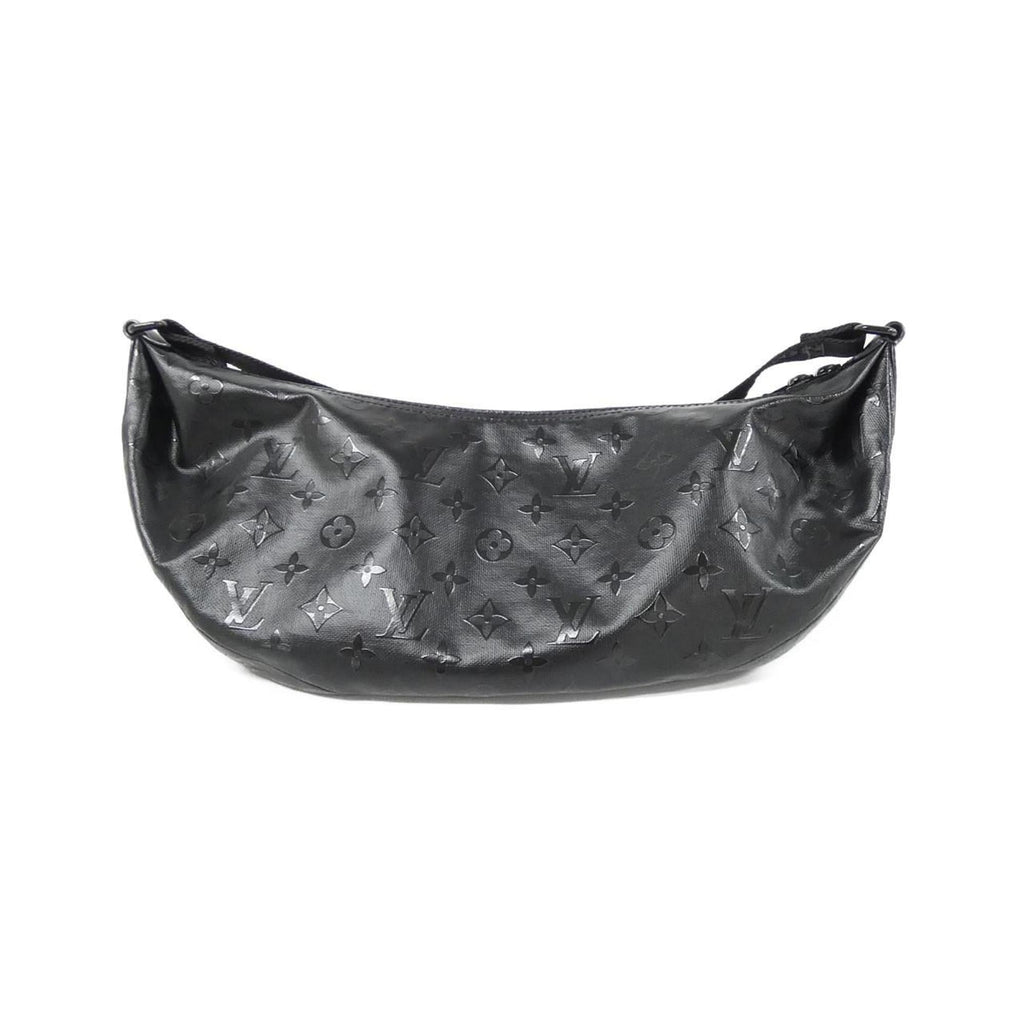 Louis Vuitton Black Coated Canvas Handbag Shoulder Bag (Pre-Owned)