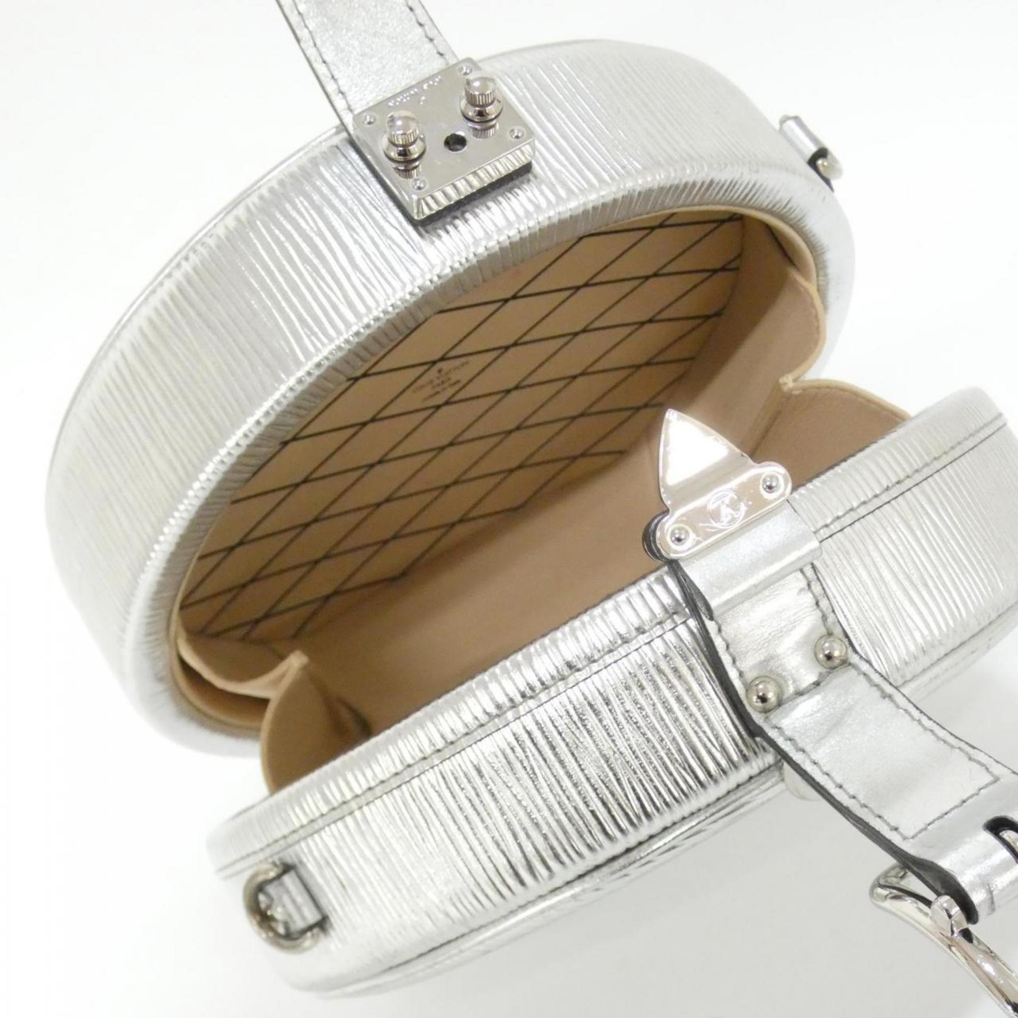 Louis Vuitton Silver Leather Shoulder Bag (Pre-Owned)