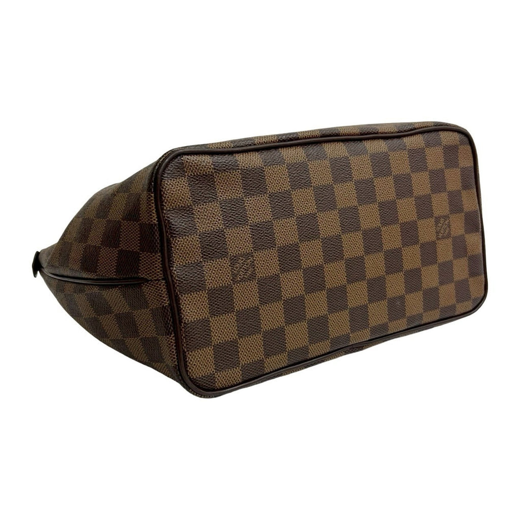 Louis Vuitton Brown Leather Pvc Handbag Tote Bag (Pre-Owned)