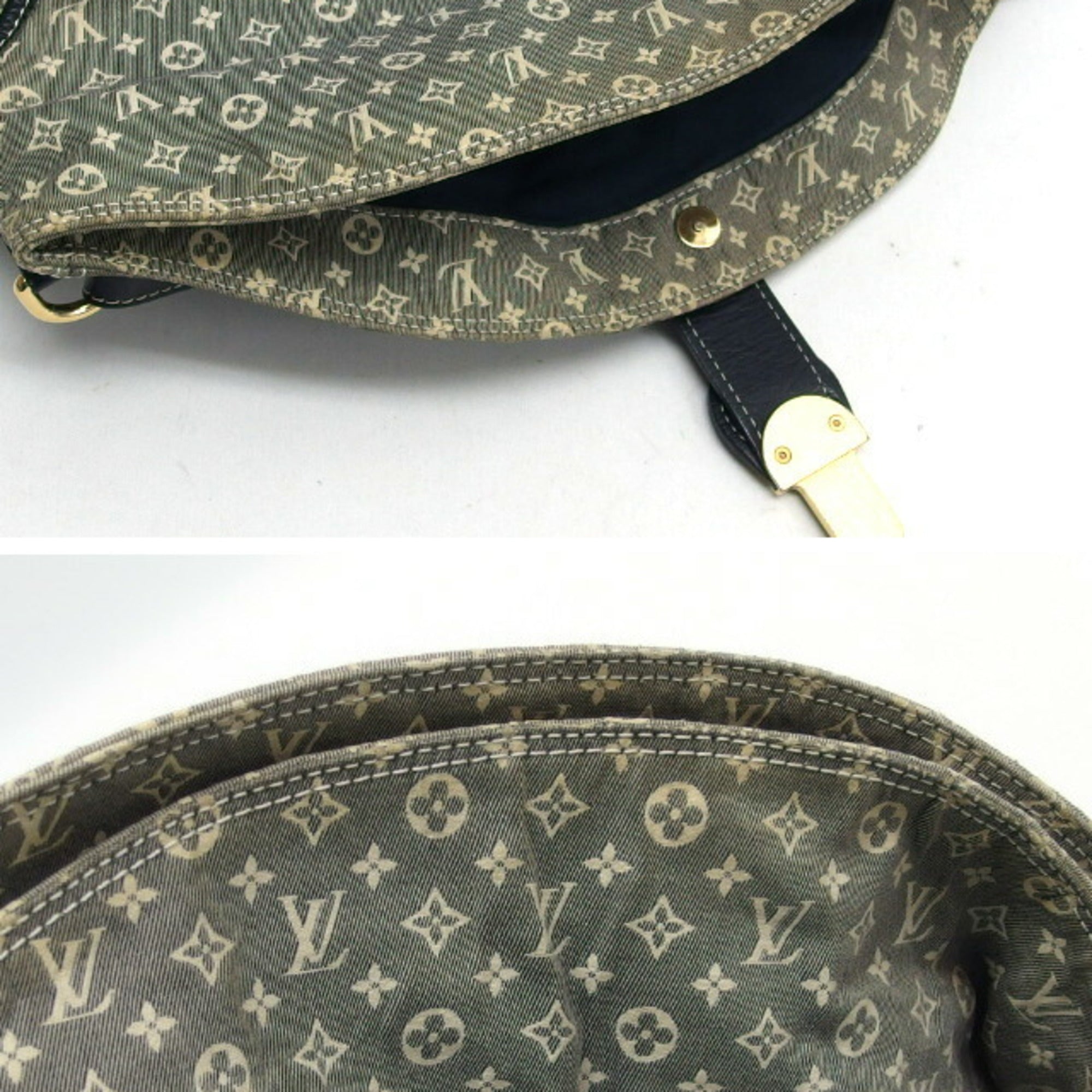 Louis Vuitton Monogram Idylle Gray Navy White Monogram Idylle Handbag Shoulder Bag (Pre-Owned)