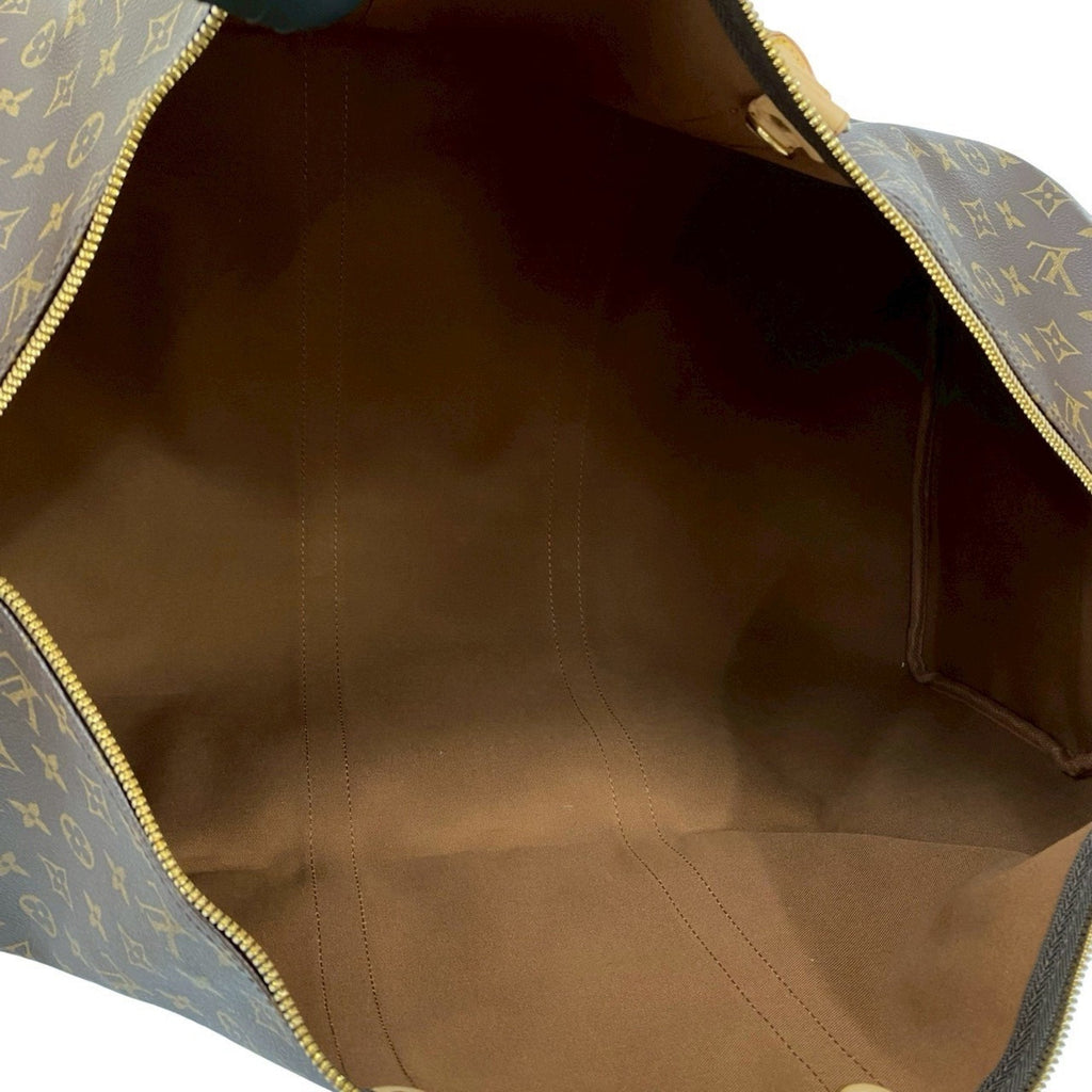 Louis Vuitton Brown Leather Pvc Boston Bag Handbag (Pre-Owned)
