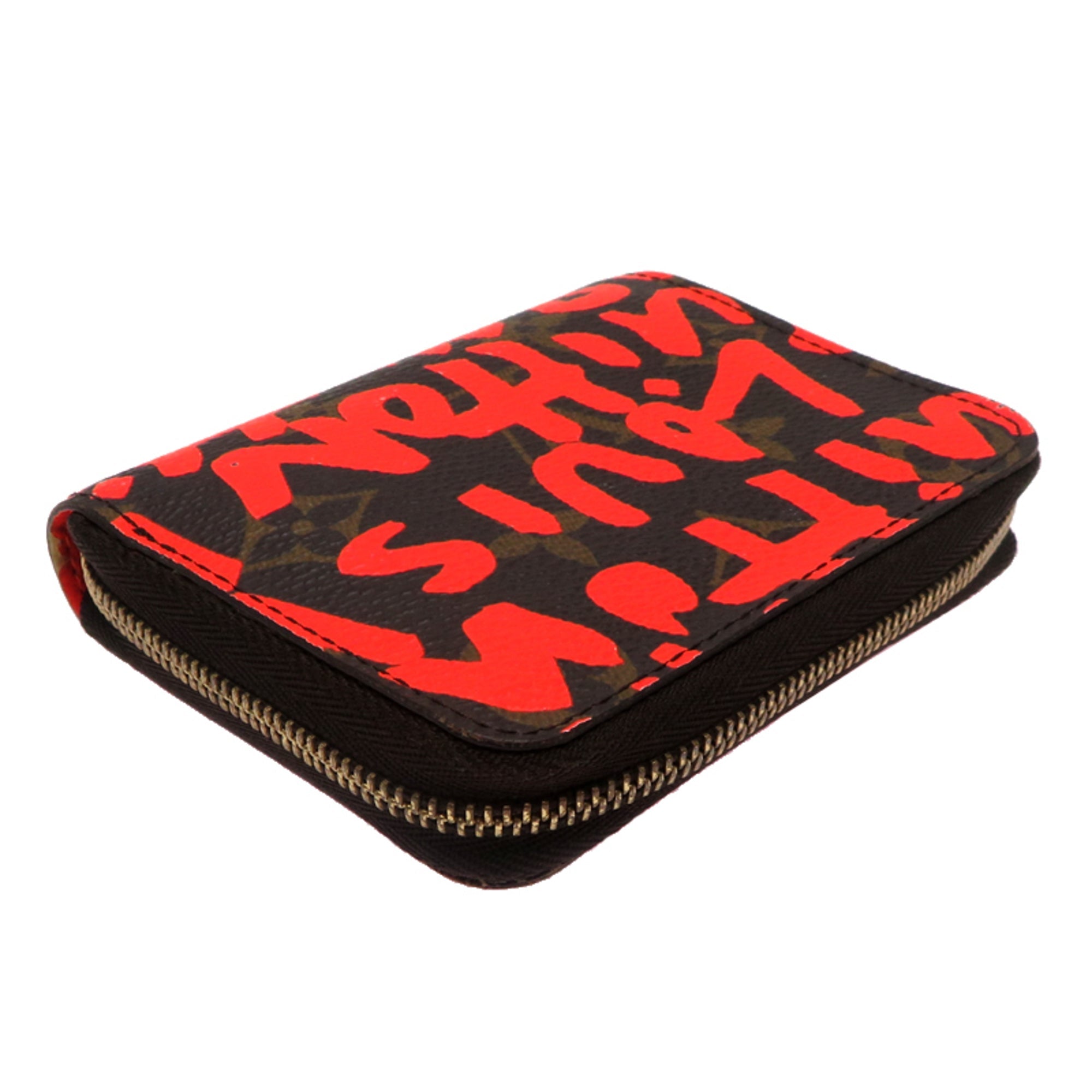 Louis Vuitton Monogram Graffiti Orange Monogram Graffiti Coin Purse/Coin Case (Pre-Owned)