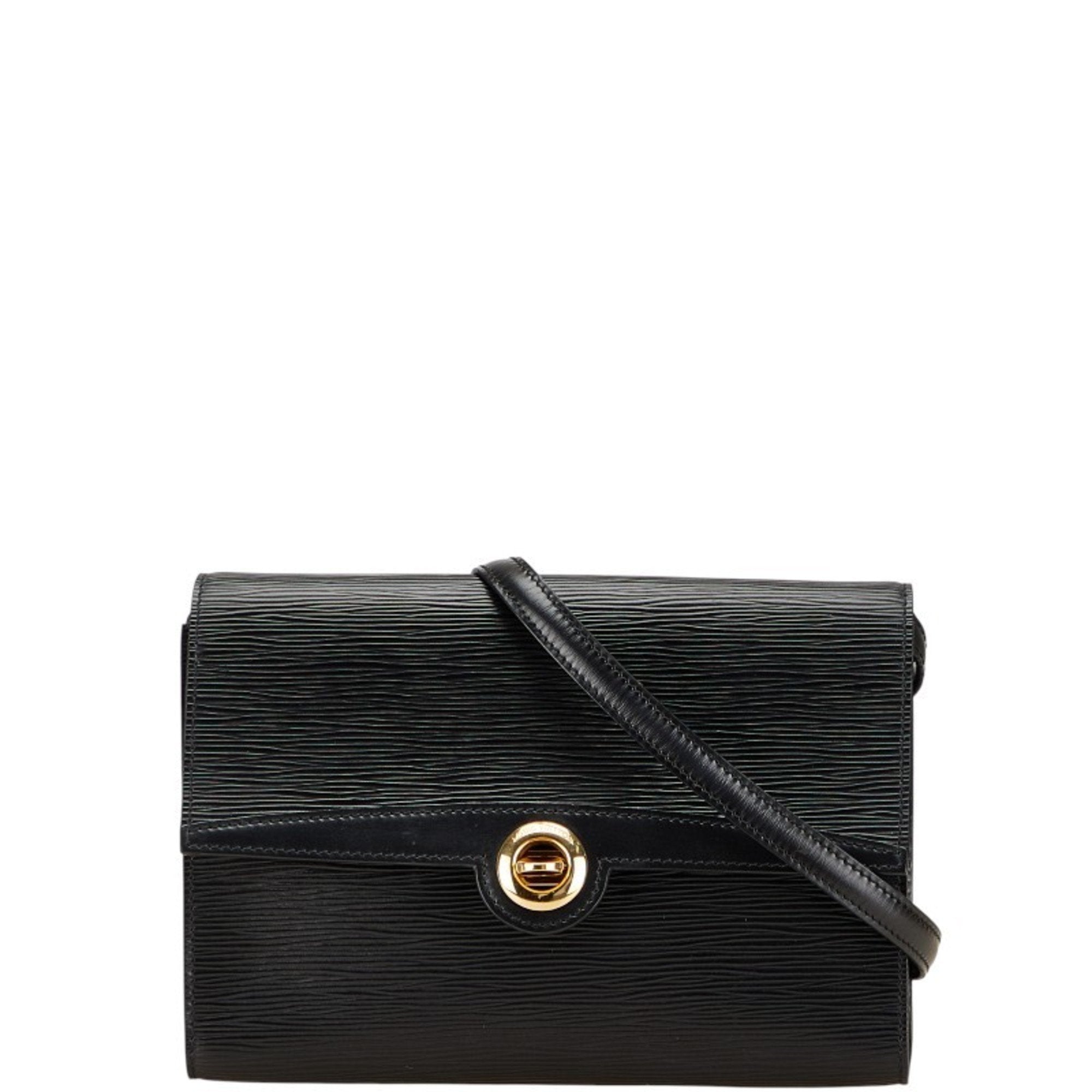 Louis Vuitton Epi Black Noir Leather Shoulder Bag (Pre-Owned)