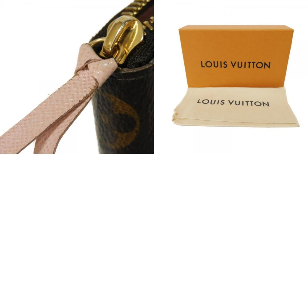 Louis Vuitton Brown Monogram Pink Rose Ballerine Monogram Canvas Leather Long Wallet (Bi-Fold) (Pre-Owned)