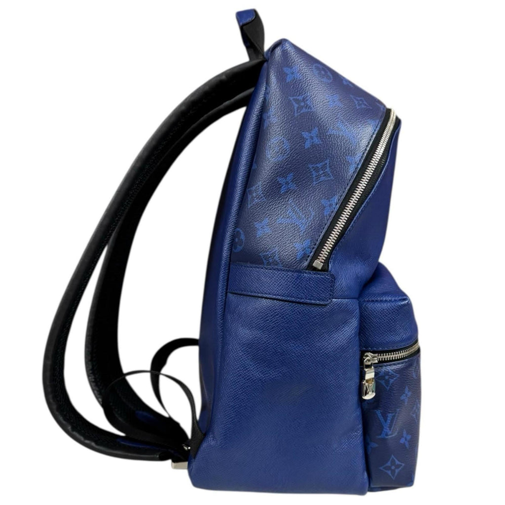 Louis Vuitton Taigarama Blue Taiga Leather Backpack (Pre-Owned)