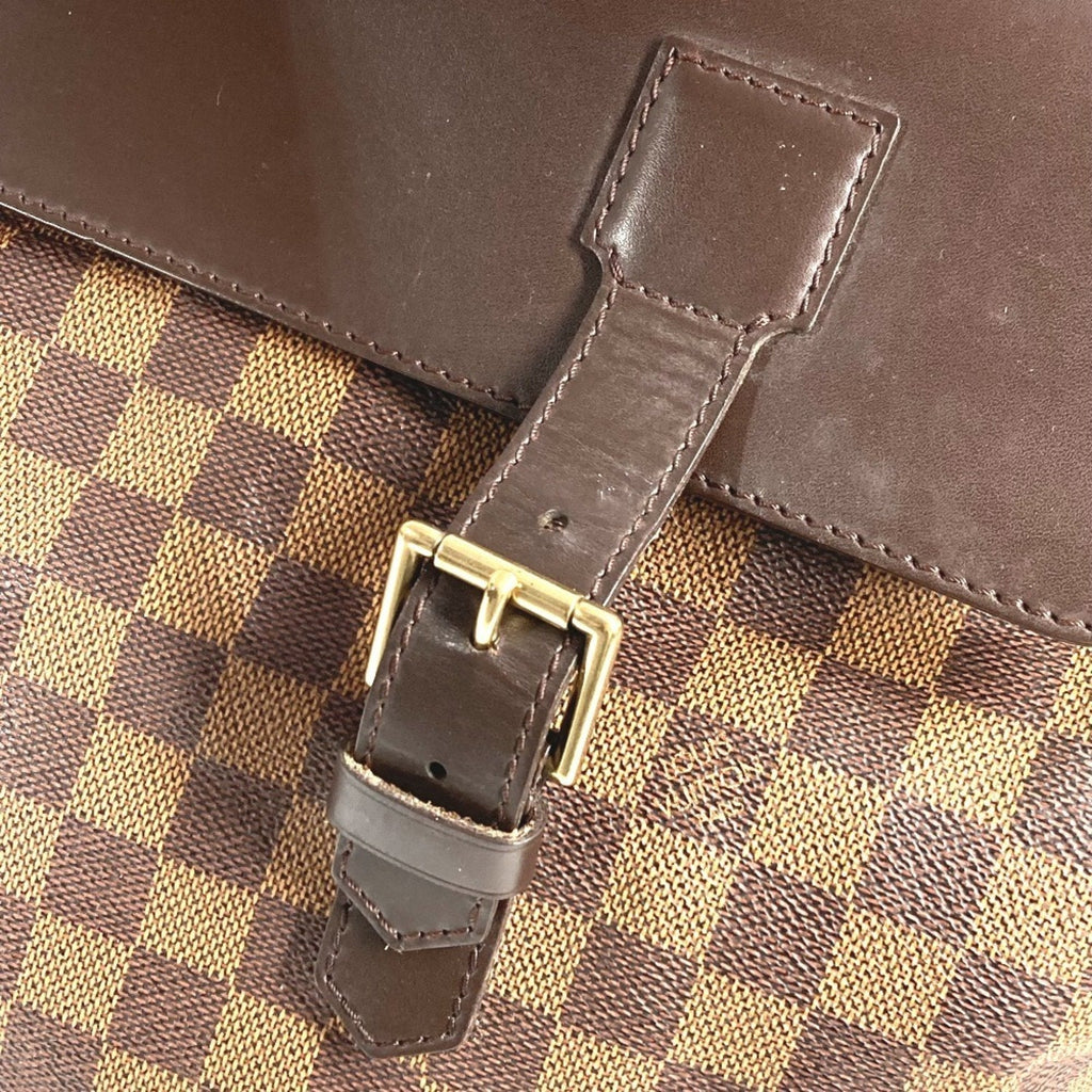 Louis Vuitton Brown Damier Canvas Ebene Damier Canvas Boston Bag Handbag Shoulder Bag (Pre-Owned)