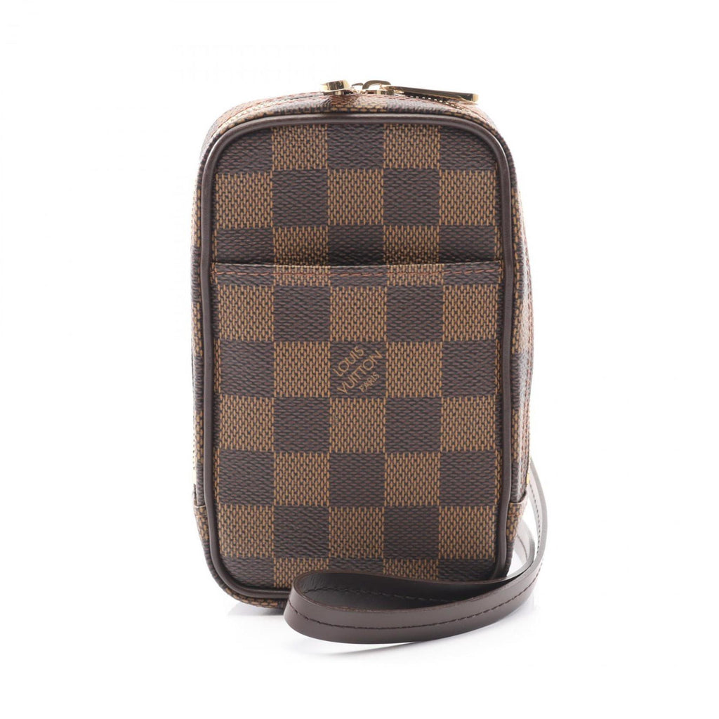 Louis Vuitton Brown Ebene Damier Canvas Leather Pvc Pouch (Pre-Owned)