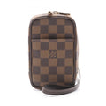 Louis Vuitton Brown Ebene Damier Canvas Leather Pvc Pouch (Pre-Owned)
