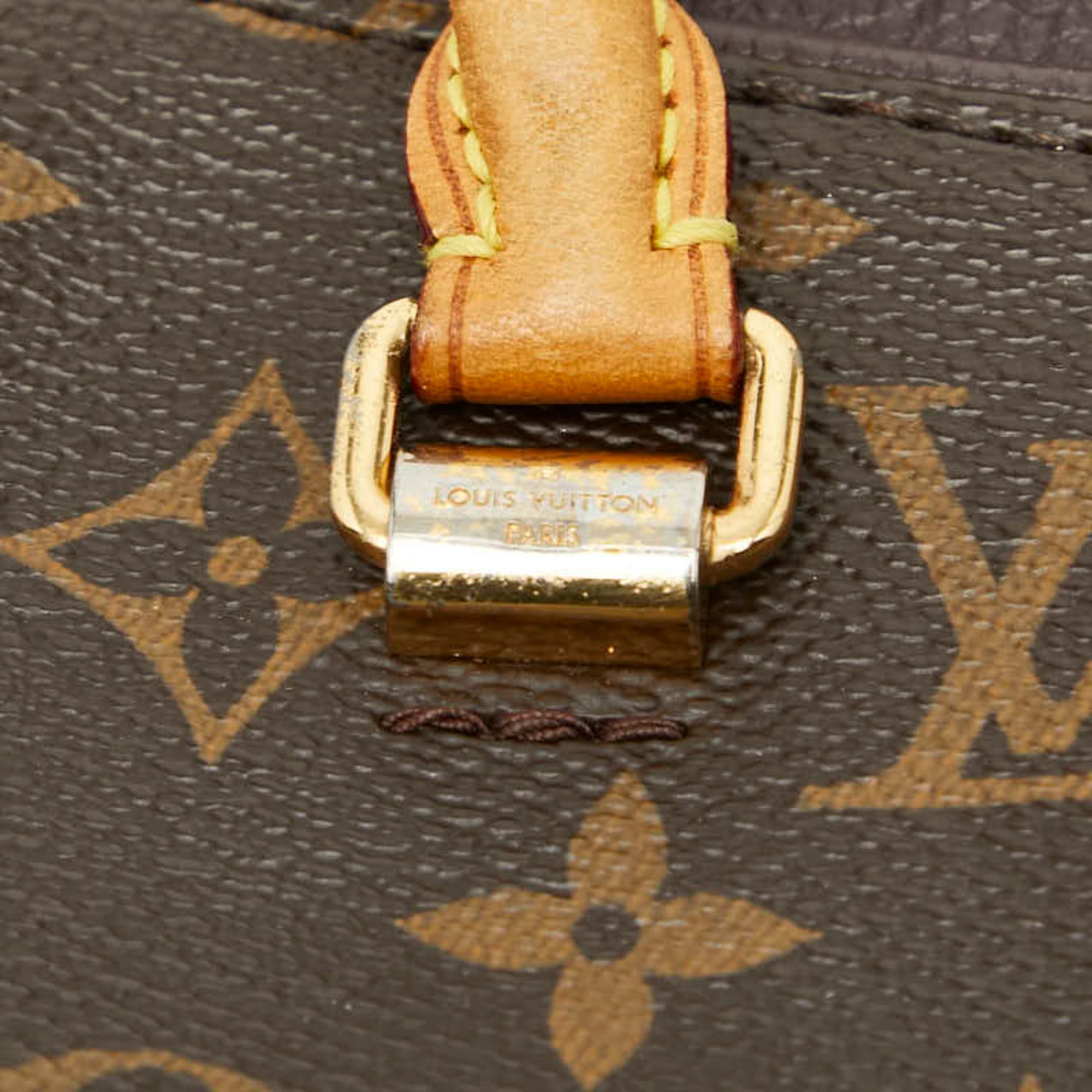 Louis Vuitton Brown Purple Pvc Leather Handbag Shoulder Bag (Pre-Owned)