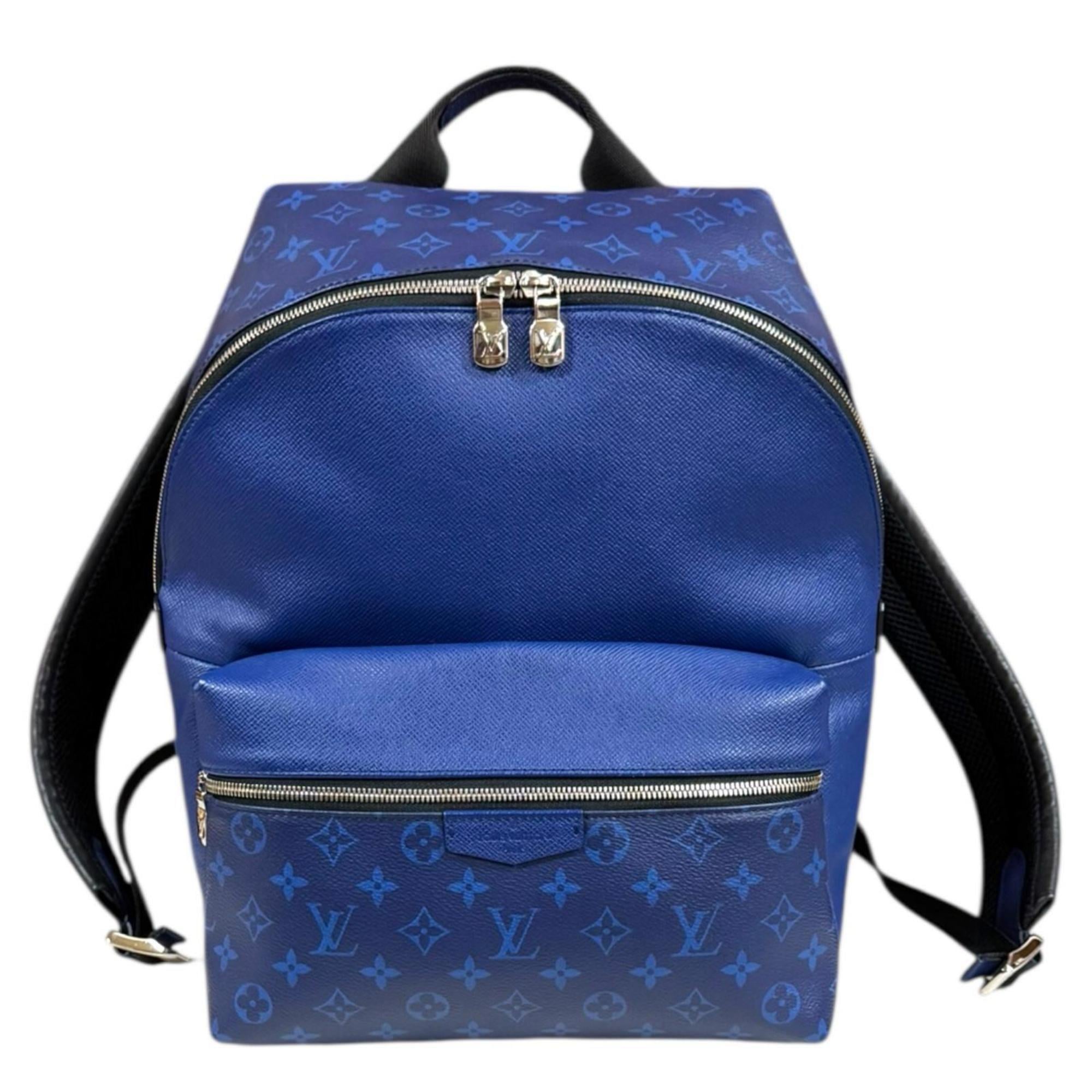 Louis Vuitton Taigarama Blue Taiga Leather Backpack (Pre-Owned)