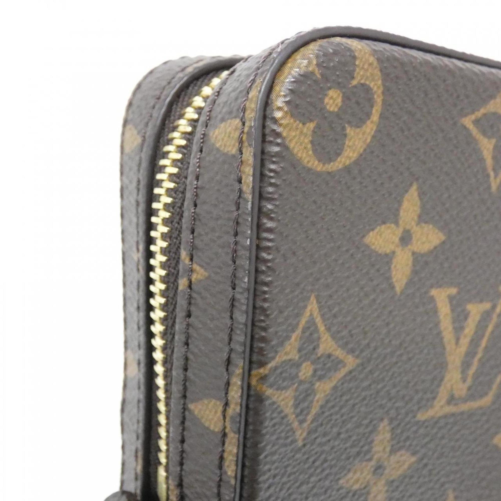 Louis Vuitton Brown Coated Canvas Leather Shoulder Bag (Pre-Owned)