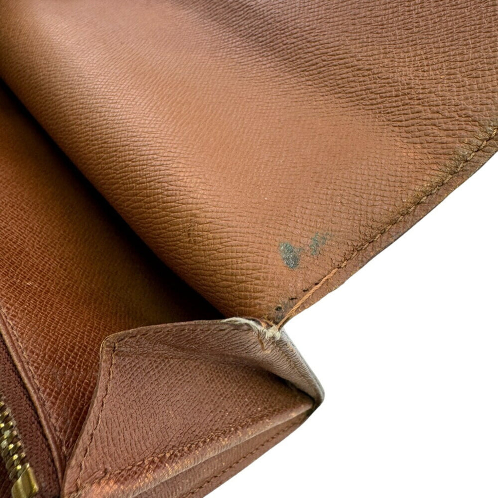 Louis Vuitton Monogram Brown Leather Wallet (Bi-Fold) (Pre-Owned)