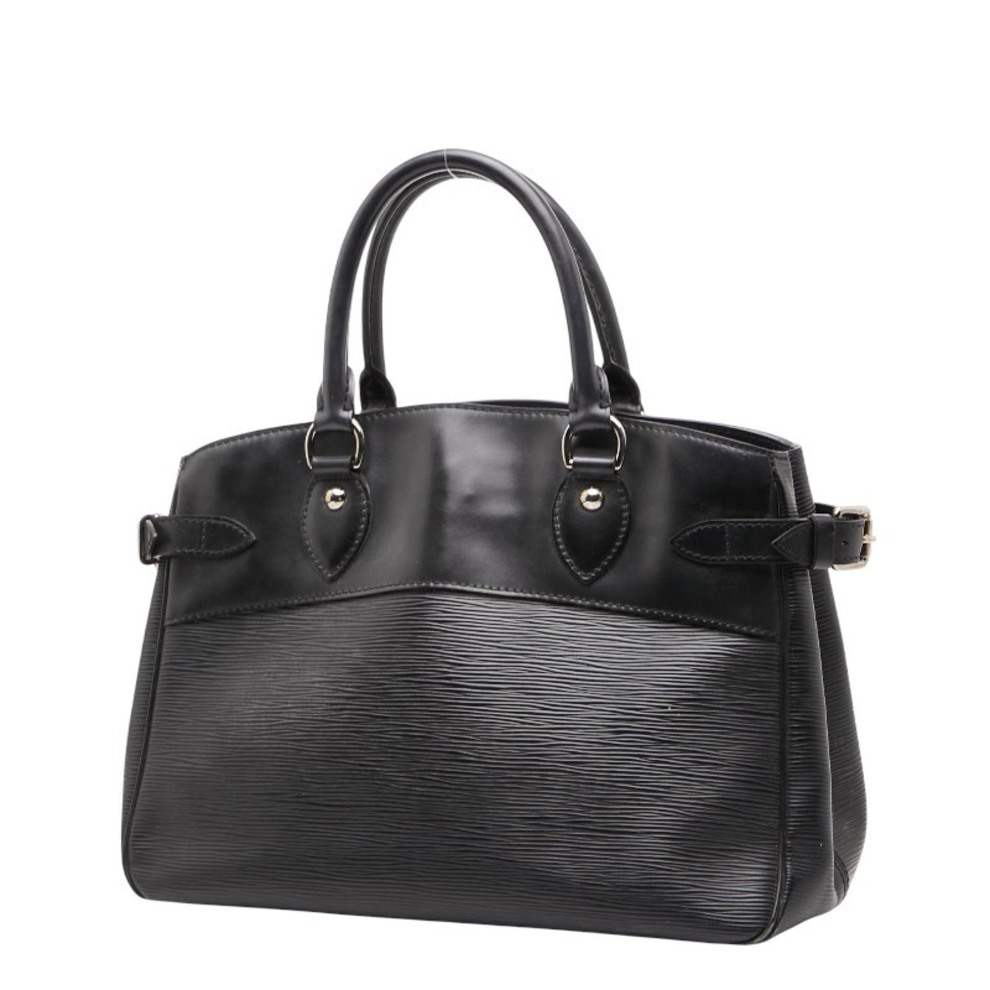 Louis Vuitton Black Noir Leather Handbag (Pre-Owned)