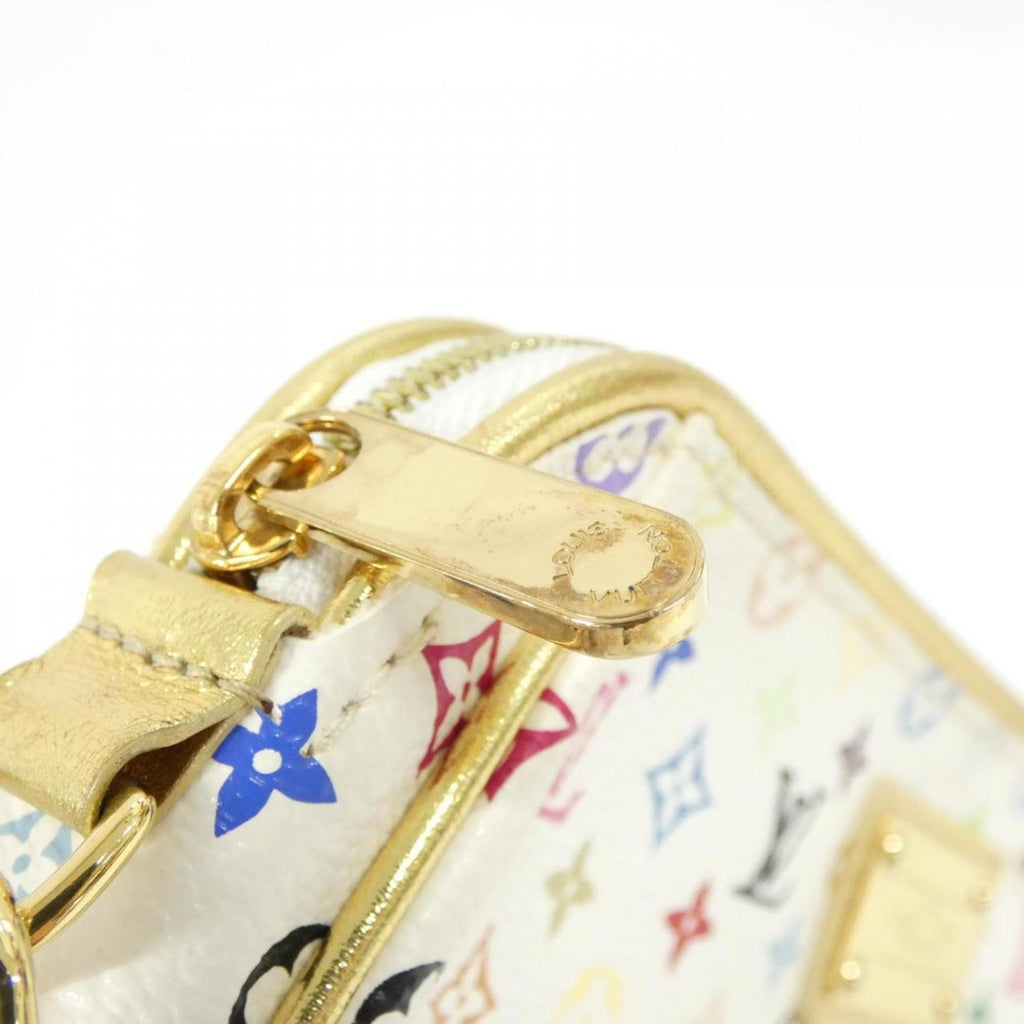 Louis Vuitton Multi-Color White Coated Canvas Pouch (Pre-Owned)