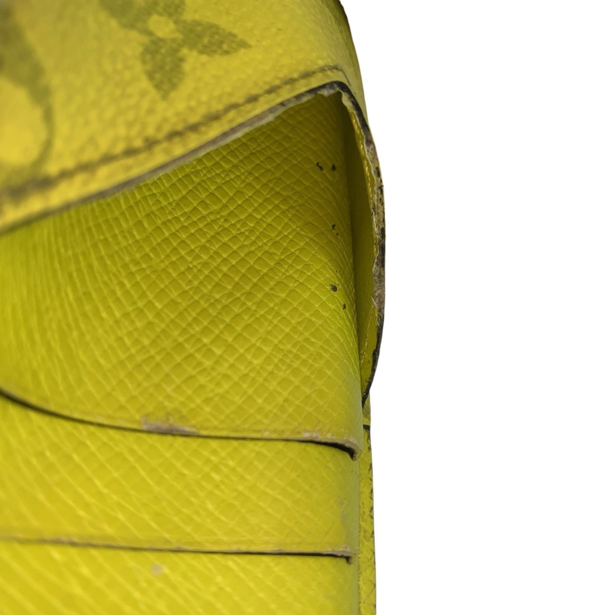 Louis Vuitton Taigarama Jaune Yellow Pvc Coin Purse/Coin Case (Pre-Owned)