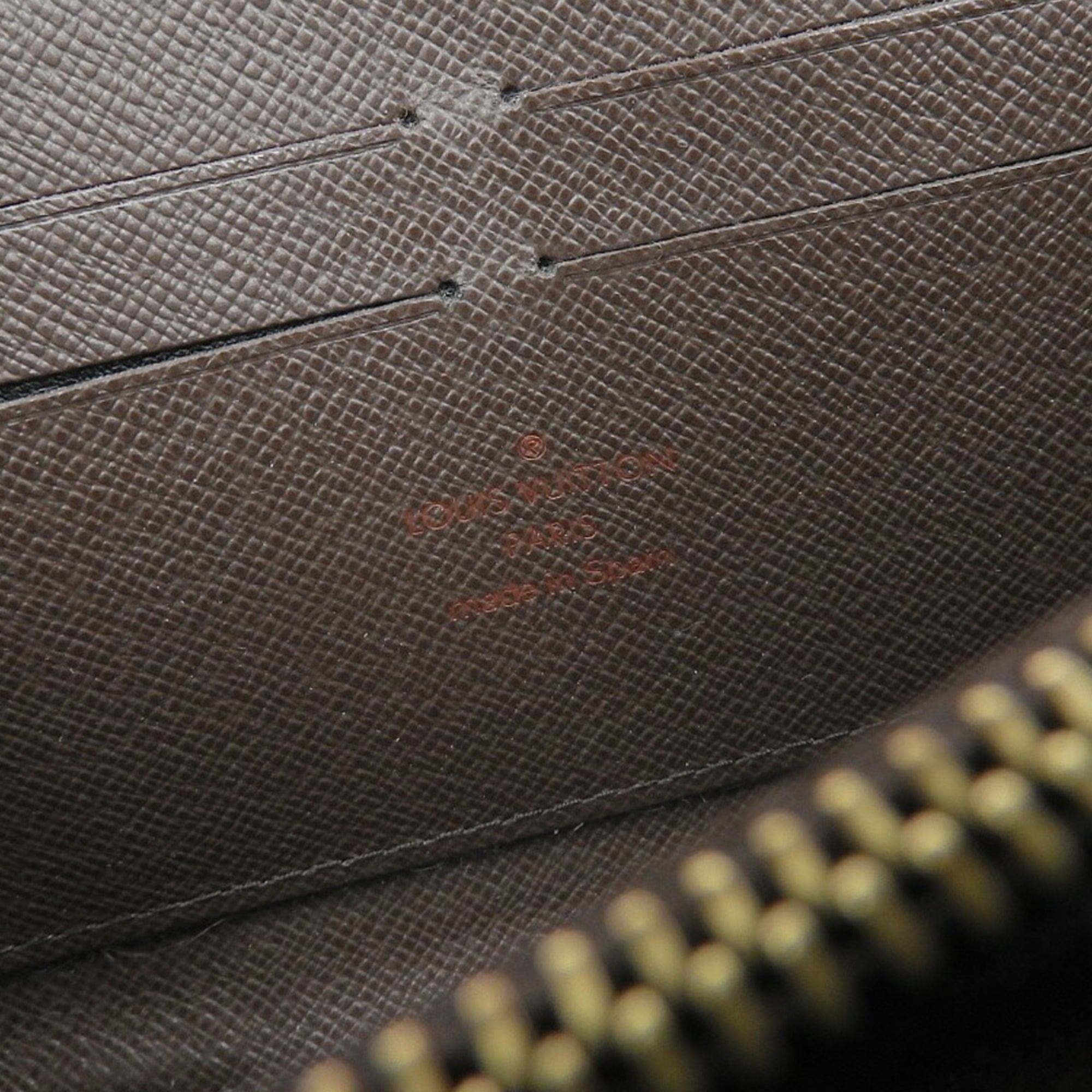 Louis Vuitton Damier Canvas Ebene Pvc Long Wallet (Bi-Fold) (Pre-Owned)