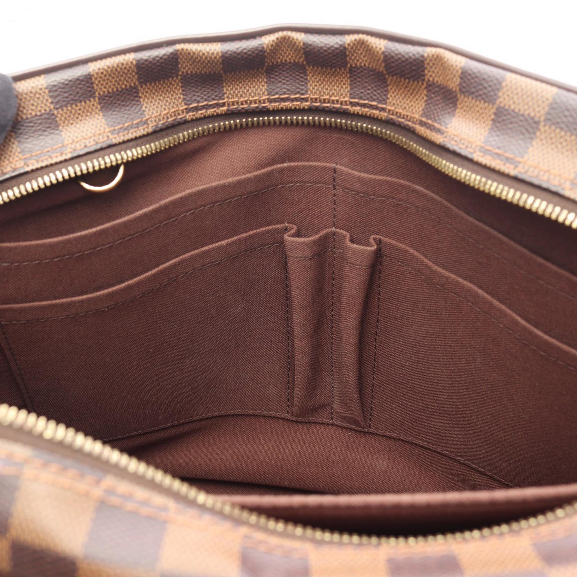 Louis Vuitton Brown Damier Canvas Coated Canvas Leather Damier Canvas Handbag Shoulder Bag (Pre-Owned)
