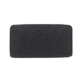 Louis Vuitton Black Leather Long Wallet (Bi-Fold) (Pre-Owned)