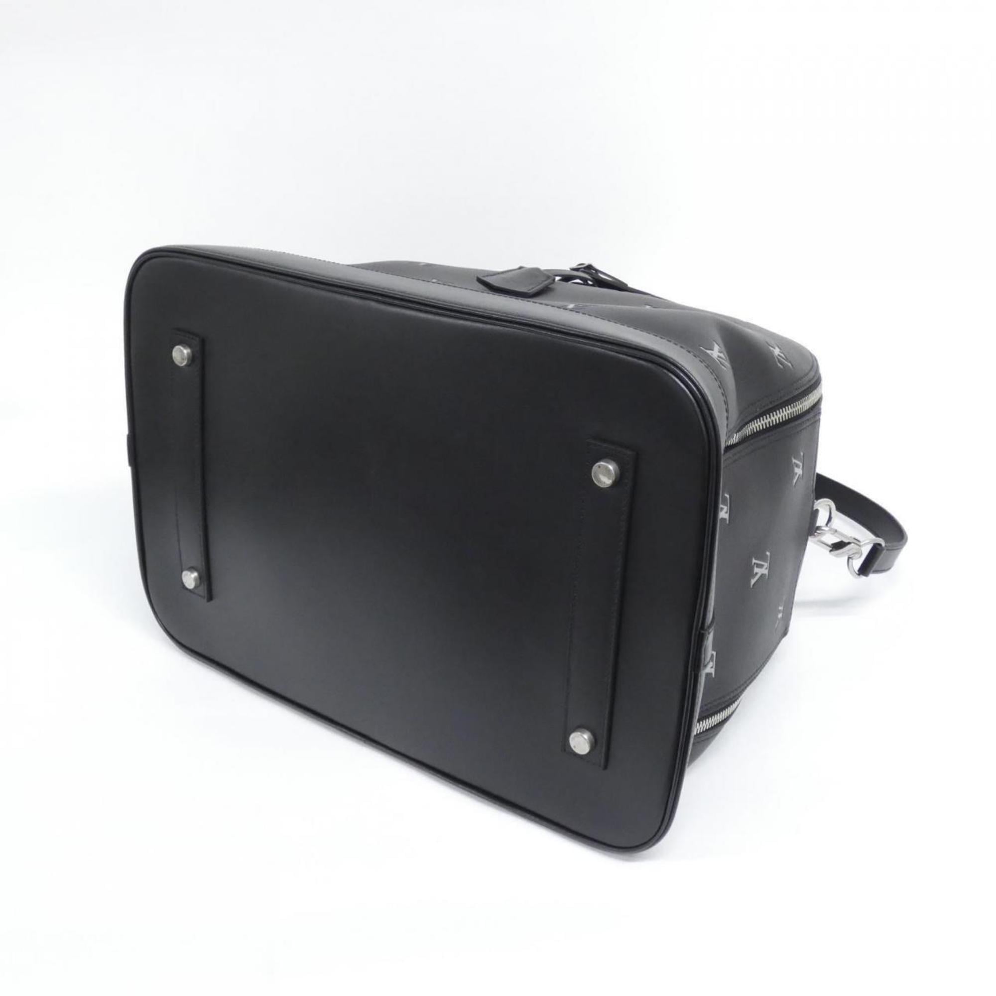 Louis Vuitton Black Leather Handbag (Pre-Owned)