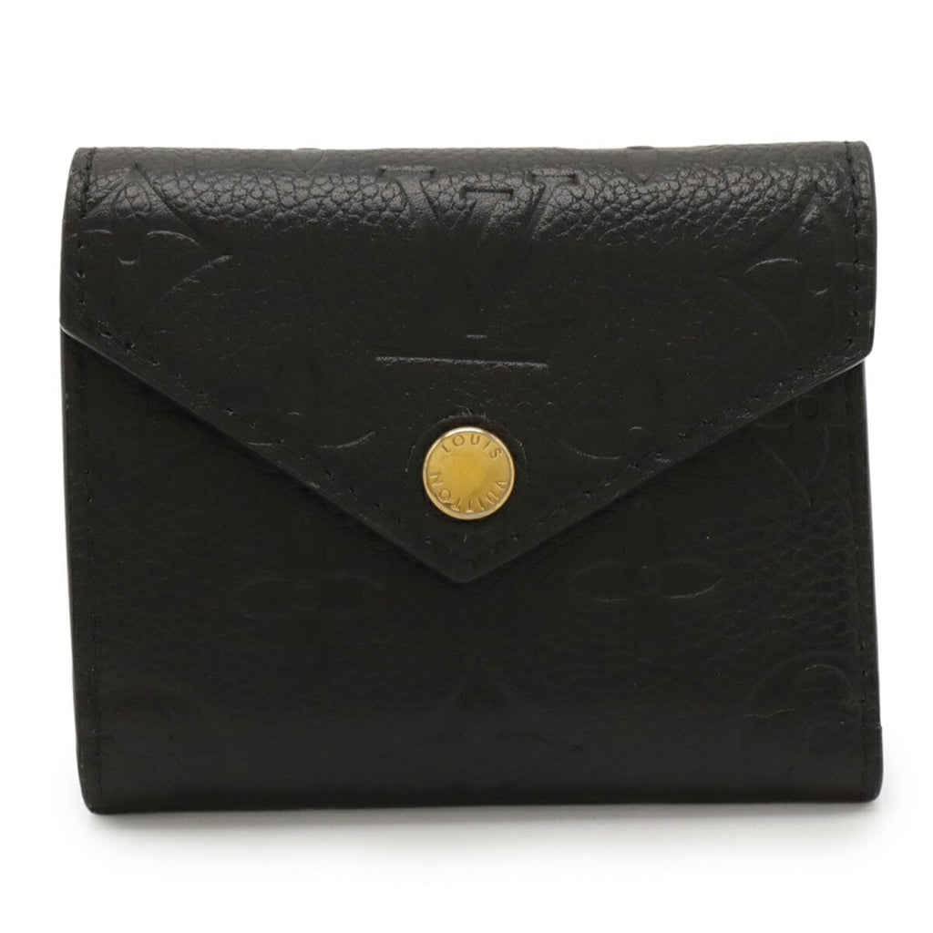 Louis Vuitton Black Noir Monogram Empreinte Leather Wallet (Tri-Fold) (Pre-Owned)