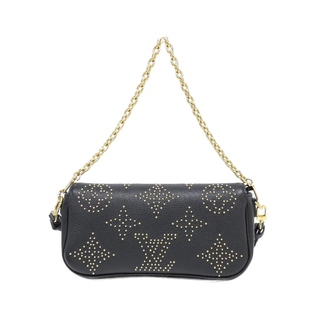Louis Vuitton Black Leather Shoulder Bag (Pre-Owned)