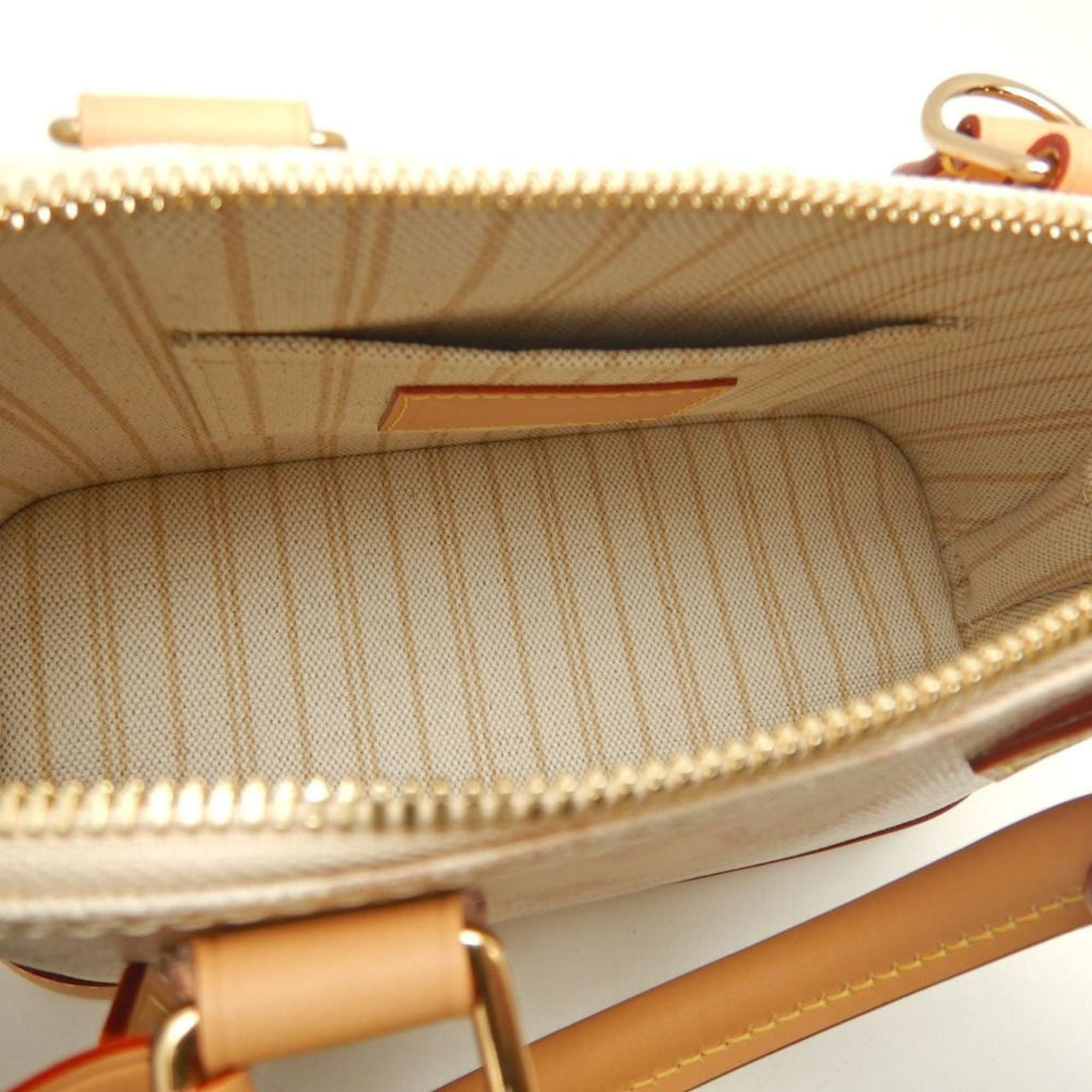 Louis Vuitton Gold Canvas Leather Handbag (Pre-Owned)