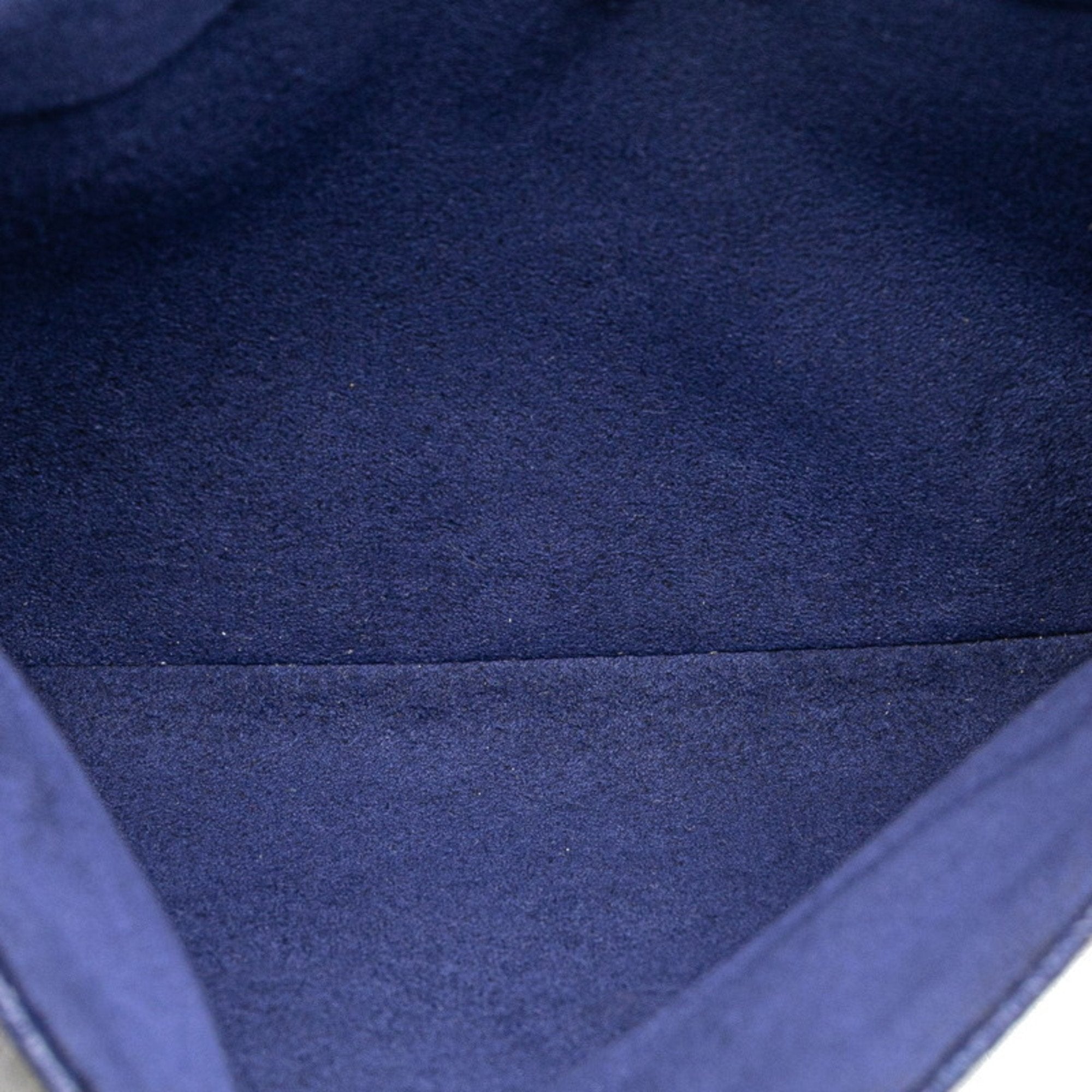 Louis Vuitton Blue Leather Shoulder Bag (Pre-Owned)