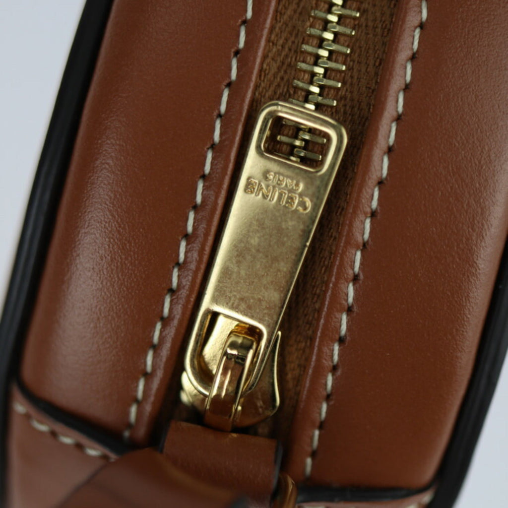 Triomphe Oval Crossbody Bag Leather