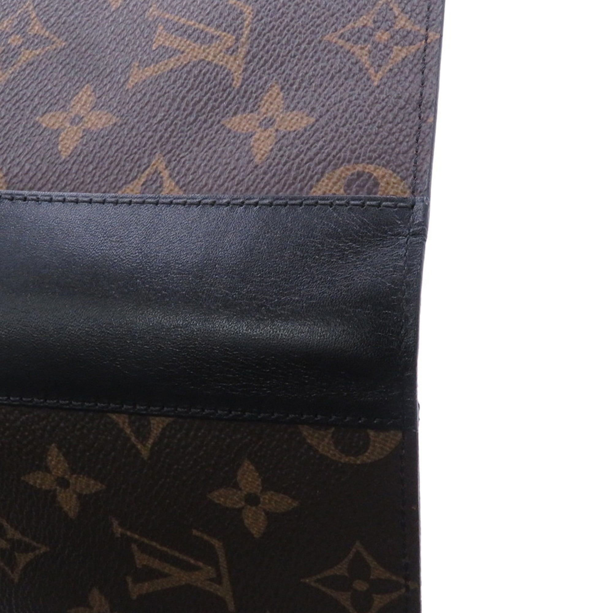Louis Vuitton Brown Monogram Macassar Monogram Wallet (Bi-Fold) (Pre-Owned)