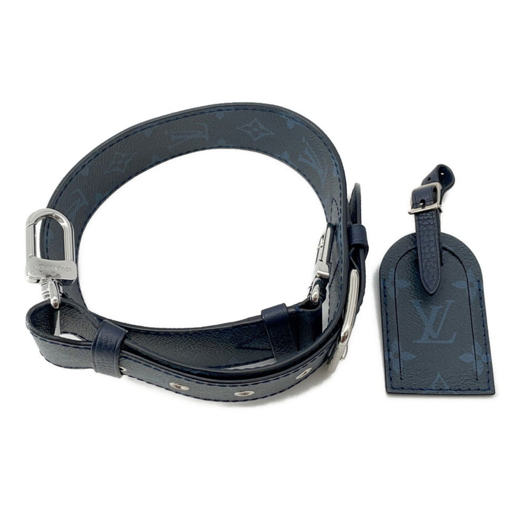 Louis Vuitton Navy Leather Shoulder Bag (Pre-Owned)