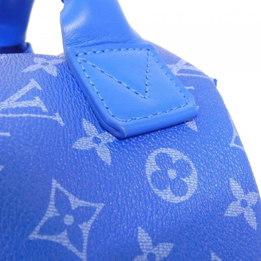 Louis Vuitton Blue Coated Canvas Backpack (Pre-Owned)