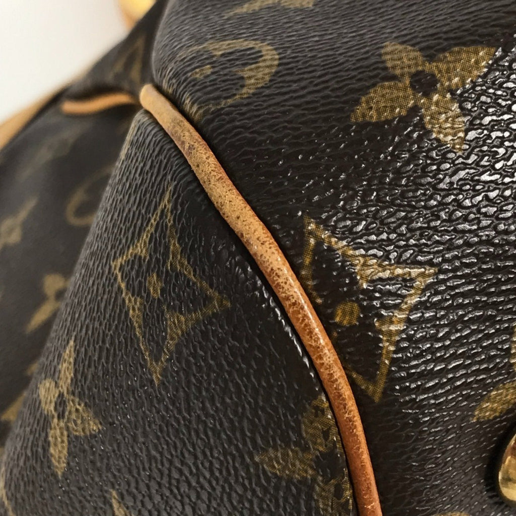 Louis Vuitton Brown Monogram Canvas Shoulder Bag Tote Bag (Pre-Owned)