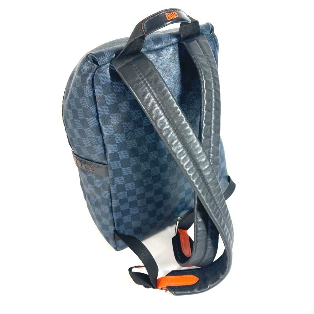 Louis Vuitton Damier Cobalt Navy Orange Backpack (Pre-Owned)