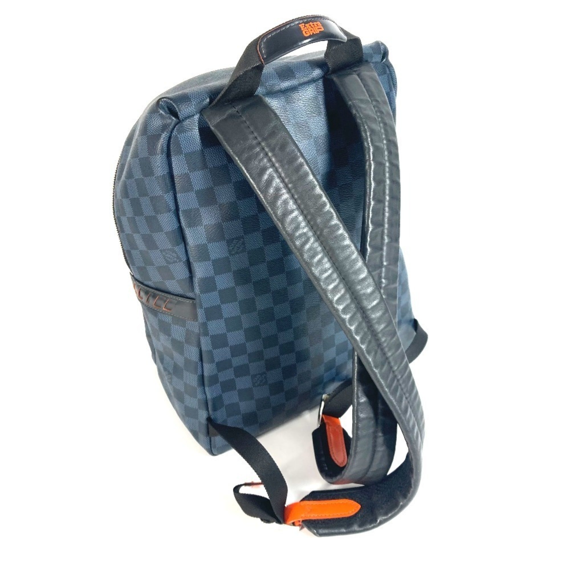 Louis Vuitton Damier Cobalt Navy Orange Backpack (Pre-Owned)