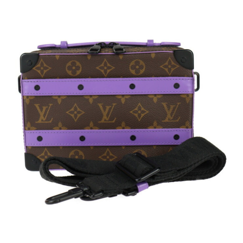 Louis Vuitton Brown Purple Pvc Leather Clutch Bag Handbag Pochette Shoulder Bag (Pre-Owned)