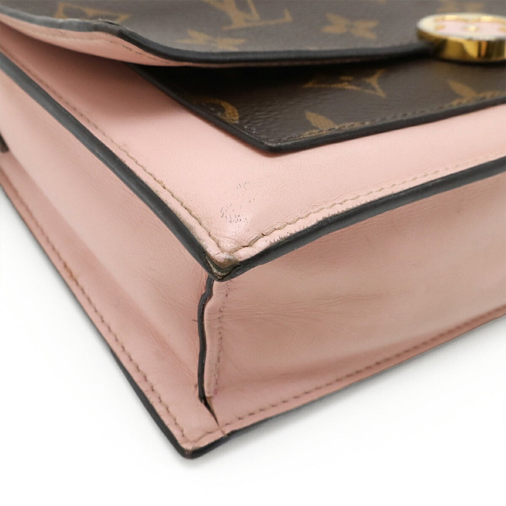 Louis Vuitton Monogram Rose Ballerine Monogram Chain/Shoulder Wallet (Pre-Owned)