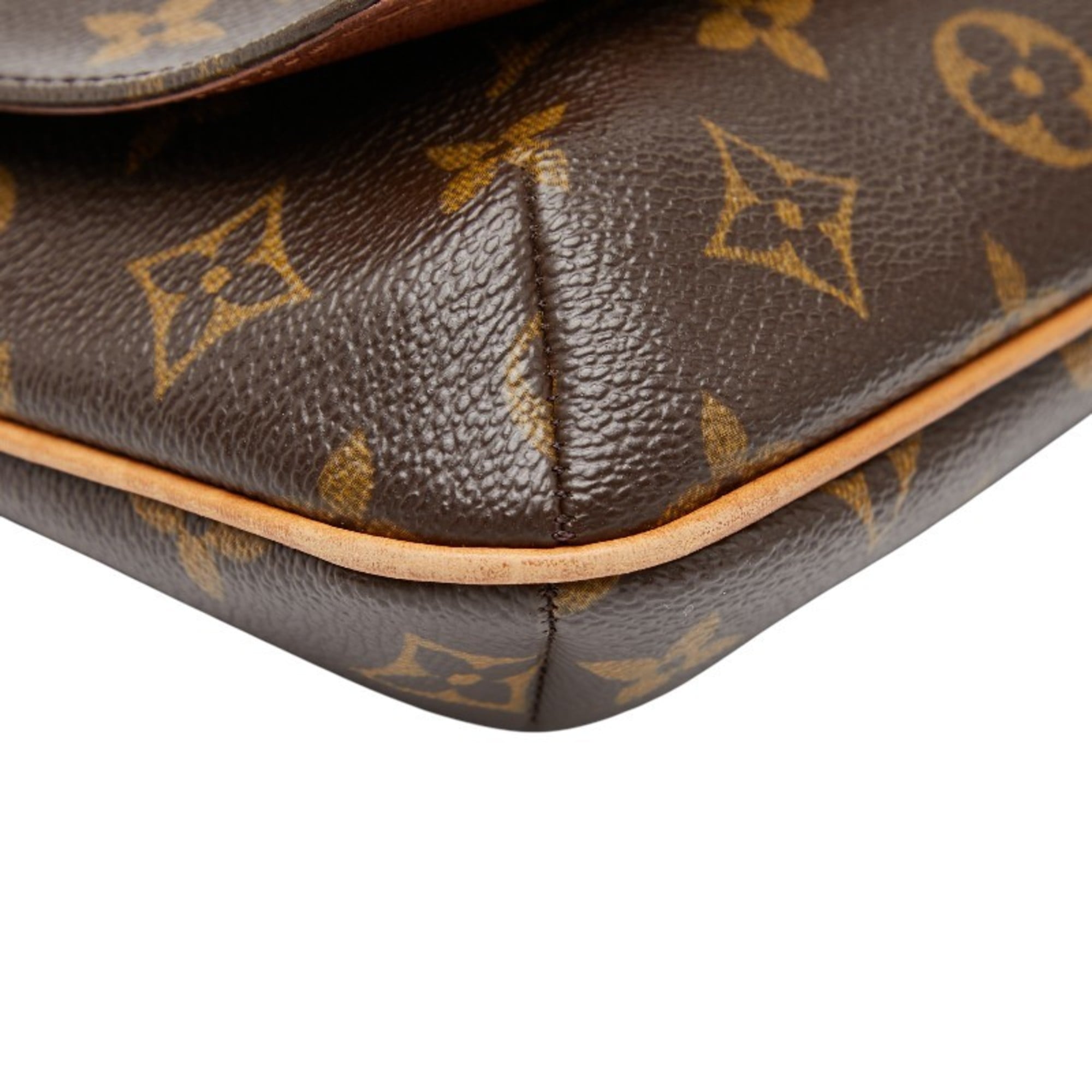 Louis Vuitton Brown Pvc Leather Shoulder Bag (Pre-Owned)