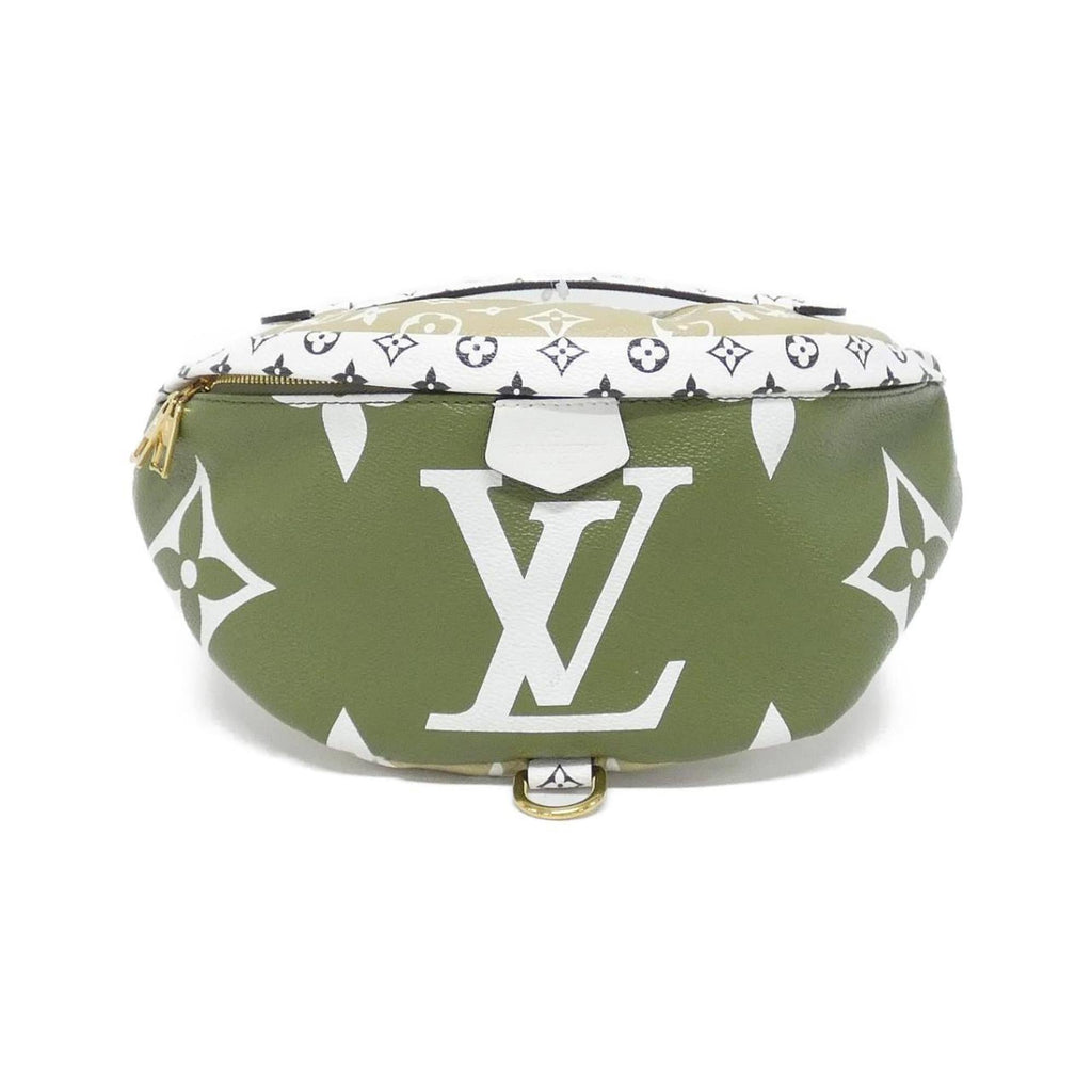 Louis Vuitton Green Khaki Coated Canvas Shoulder Bag (Pre-Owned)
