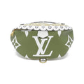 Louis Vuitton Green Khaki Coated Canvas Shoulder Bag (Pre-Owned)