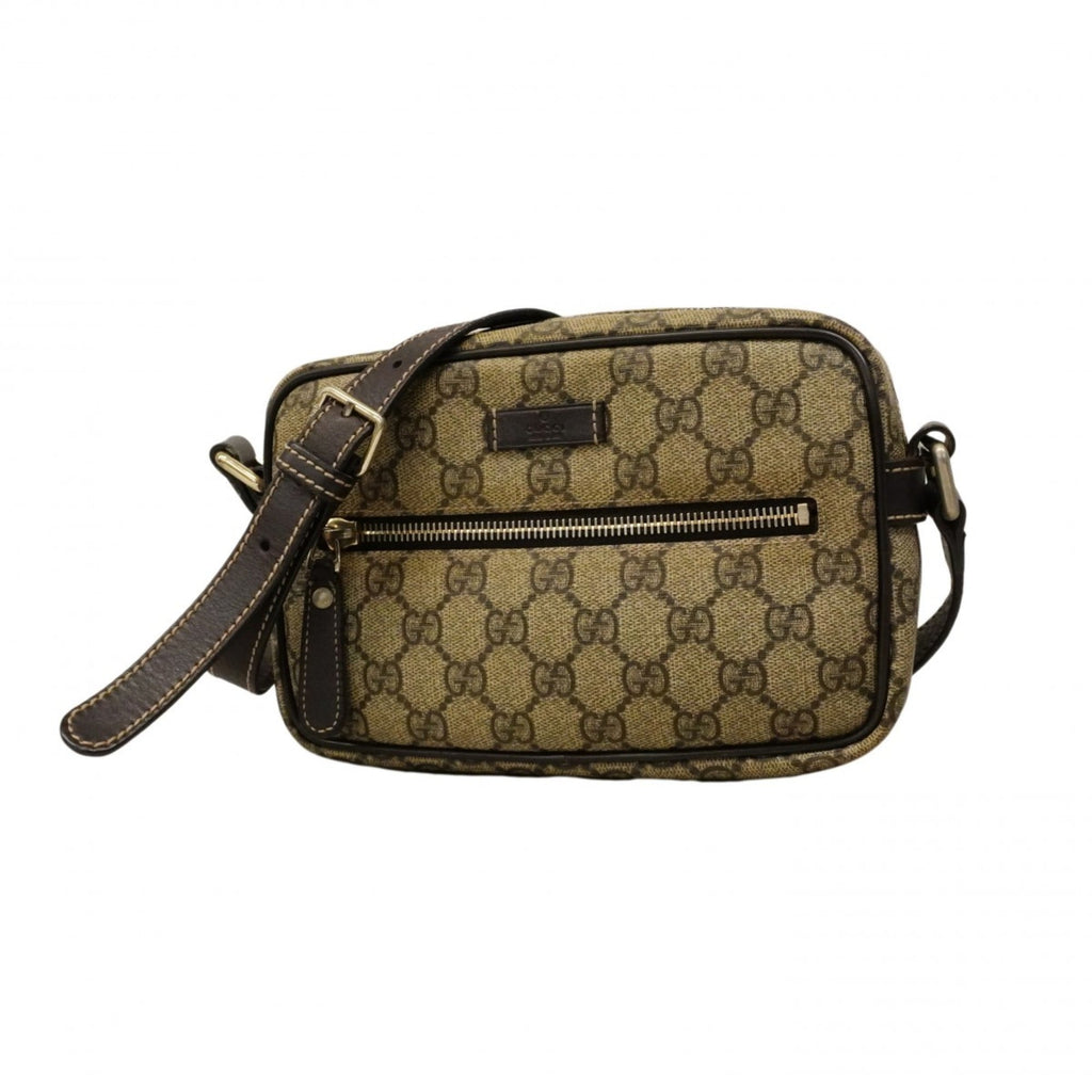 Front Zip Camera Bag GG Coated Canvas Small