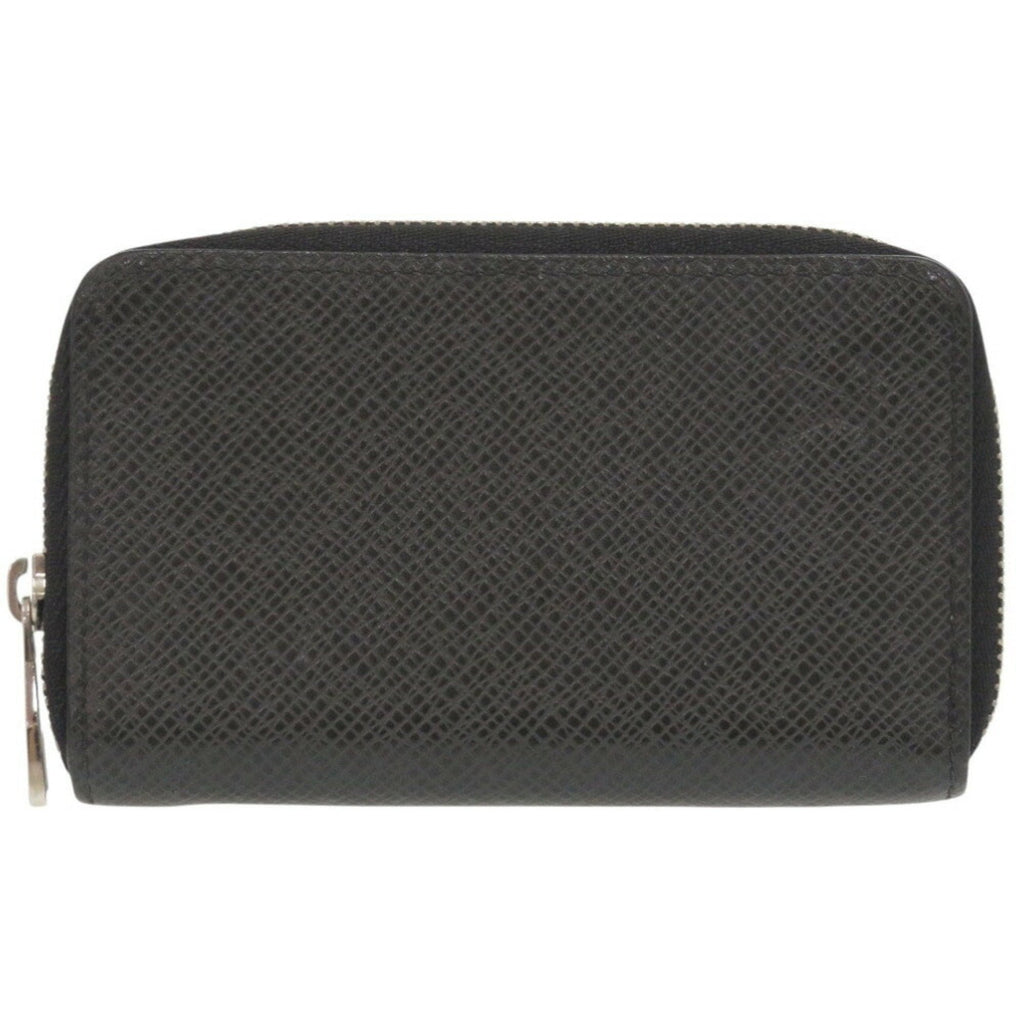Louis Vuitton Black Taiga Leather Coin Purse/Coin Case (Pre-Owned)