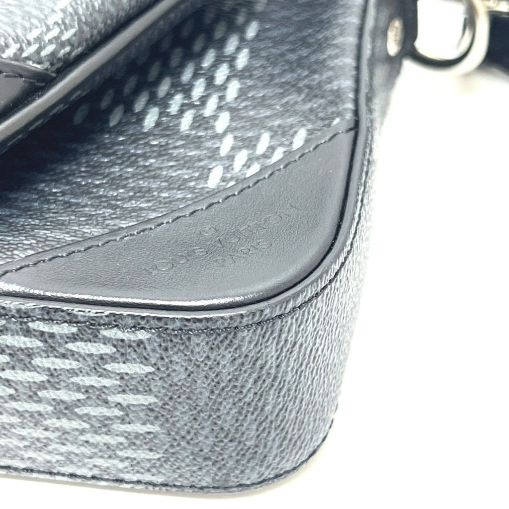 Louis Vuitton Black Galle Damier Graphite Shoulder Bag (Pre-Owned)