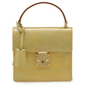 Louis Vuitton Galle Lime Yellow Monogram Vernis Handbag (Pre-Owned)