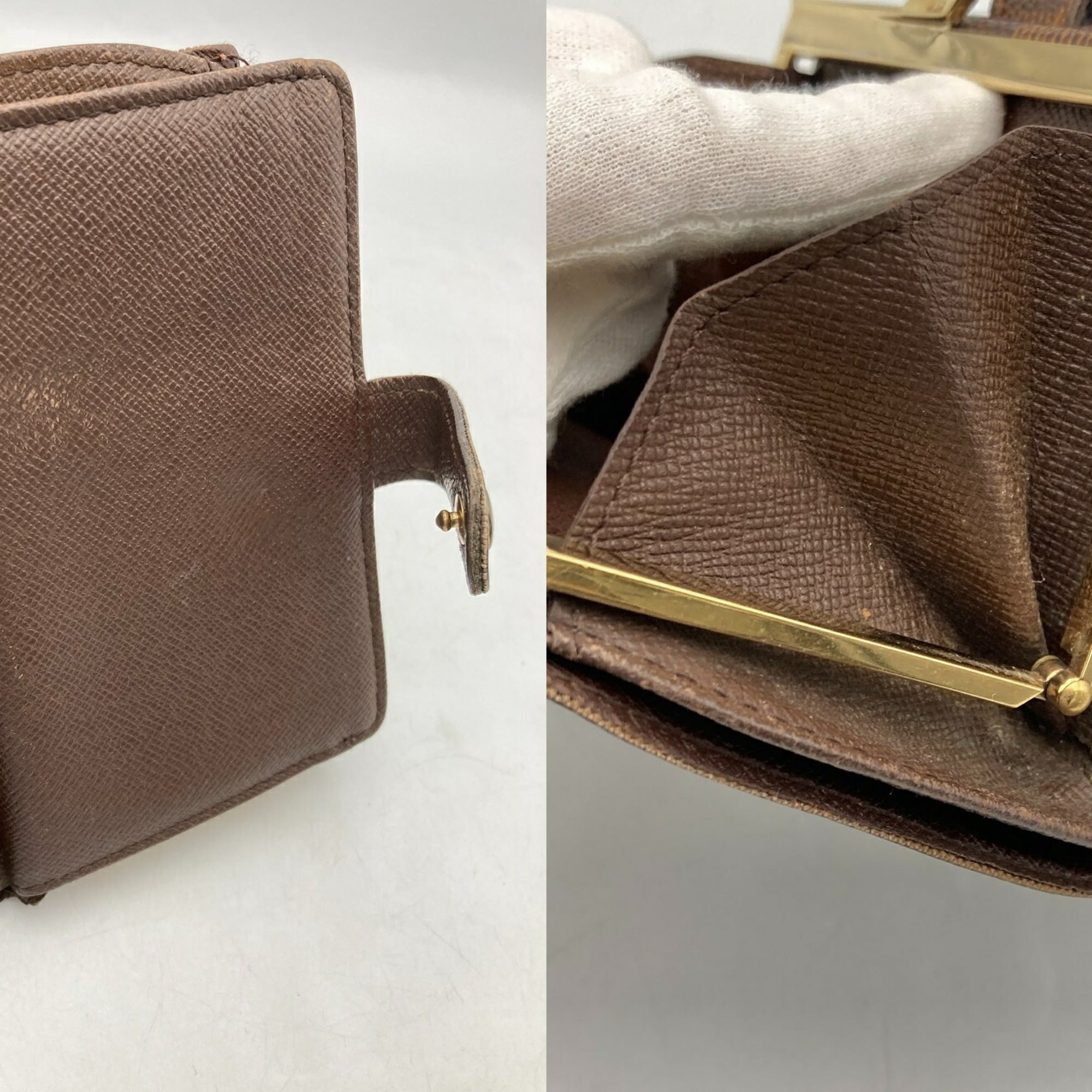 Louis Vuitton Brown Pvc Leather Wallet (Bi-Fold) (Pre-Owned)